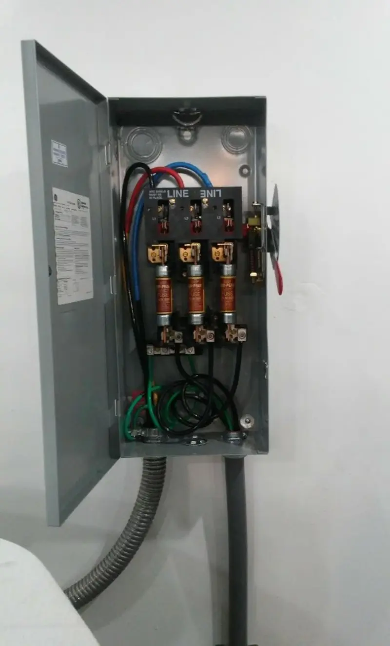 Three-phase disconnect switch installed for Electrical Wiring & Rewiring in Dodge City